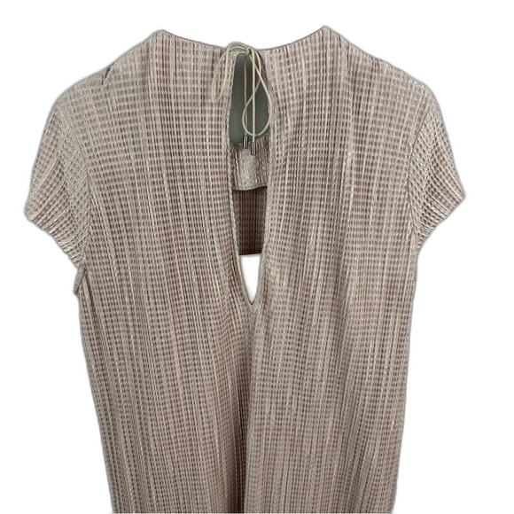 Sabina Musayev Anthropologie Powder Pink Shirin Textured Midi Dress Size Small - Picture 8 of 16